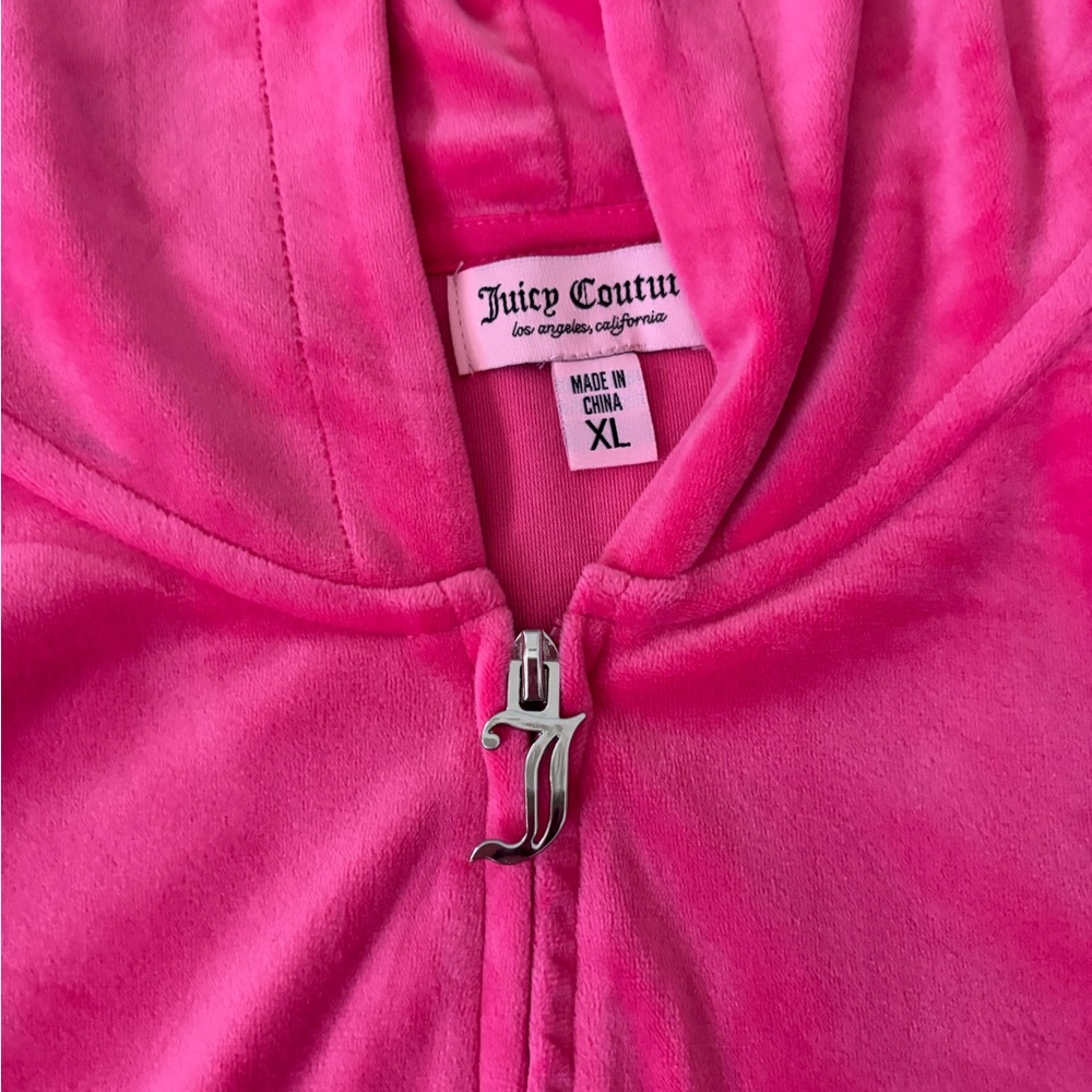 Juicy Couture Fuchsia Velour Jacket and pants